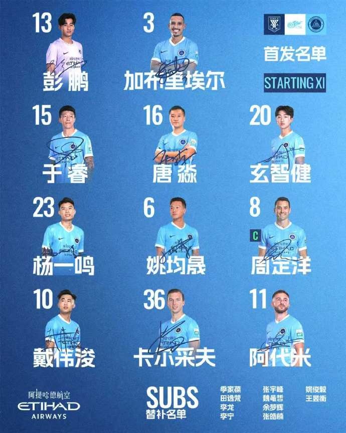 🔥深圳新鹏城客战山东泰山首发阵容出炉！